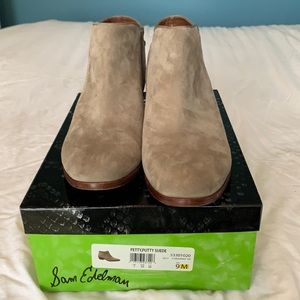 Sam Edelman Petty ankle boots , putty suede. Size 9